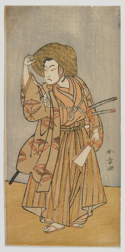Tea Ac i r Matsumoto Gunpaku I V As Nagoya Yamazaburo, Edo Perio d autorstwa Katsukawa Shunsho