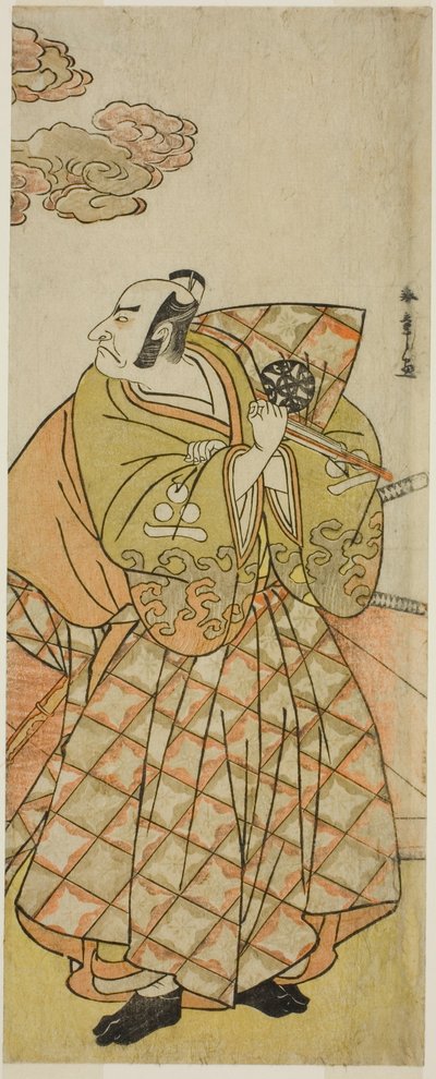 Aktor Nakamura Nakazo I jako Watanabe no Tsuna w sztuce Shitenno Tonoi no Kisewata, wystawionej w Teatrze Nakamura w jedenastym miesiącu, 1781 autorstwa Katsukawa Shunsho