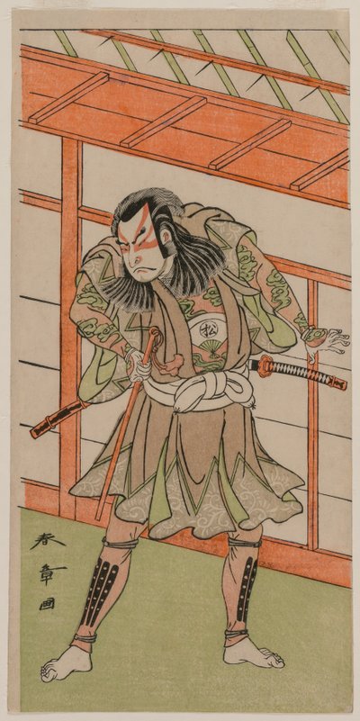 Aktor Onoe Matsuke. autorstwa Katsukawa Shunsho
