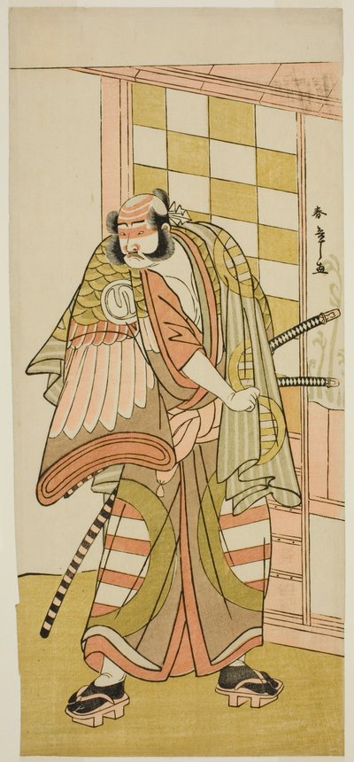 Oh c i r Soju Sawamura Dobry Jak członek Kobayashiego Asahina Saburo Te Pay Kaku jest dobry Komachi Soga, Wykonywany w Te Nakamura Te r Członek Te Ima d Month, 1781 autorstwa Katsukawa Shunsho