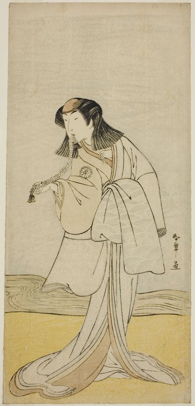 Sztuka Ume-goyomi Akebono Soga, wystawiona w Teatrze Ichimura w drugim miesiącu, autorstwa Katsukawa Shunsho