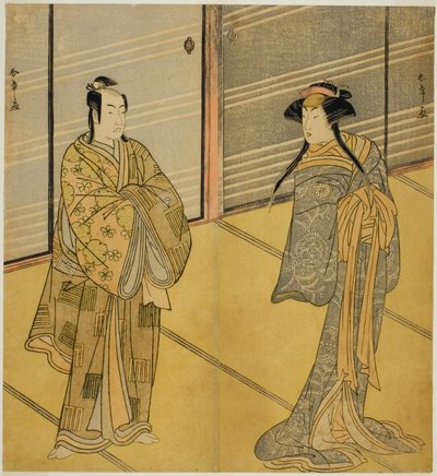 Sztuka Shitenno Tonoi no Kisewata, wystawiona w Teatrze Nakamura, Sztuka Shitenno Tonoi no Kisewata, wystawiona w Teatrze Nakamura w jedenastu autorstwa Katsukawa Shunsho