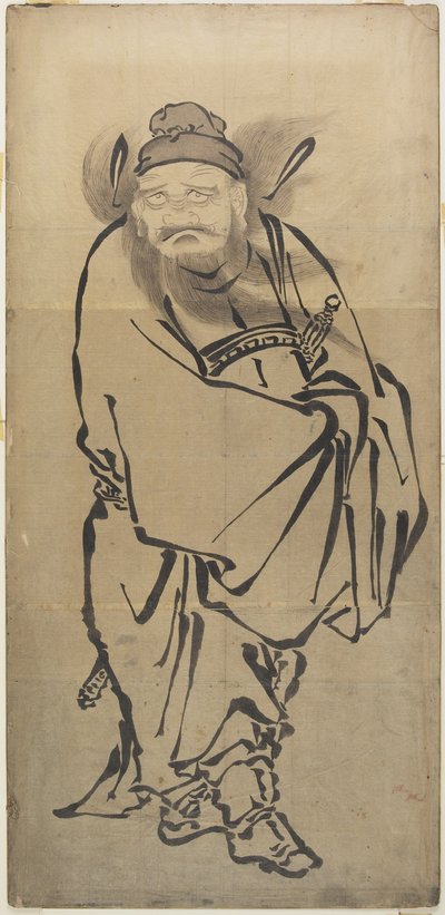 (Sho_ki Demon Quell), połowa XVIII-połowa XIX wieku autorstwa Katsushika Hokusai
