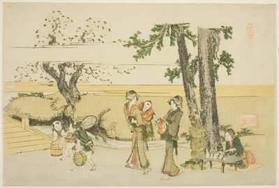 Scena przydrożna (Oji) autorstwa Katsushika Hokusai