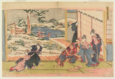 Akt IX autorstwa Katsushika Hokusai