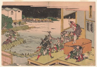 Akt X, ok. 1806 (drzeworyt; tusz i kolor na papierze autorstwa Katsushika Hokusai