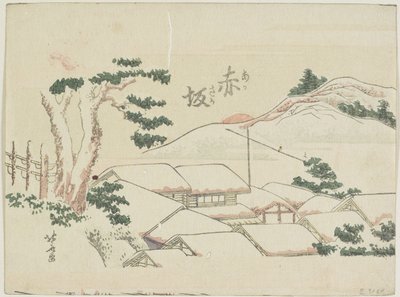 Akasaka, 1799-1802 autorstwa Katsushika Hokusai