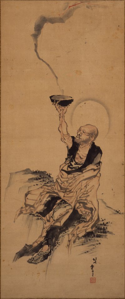 Arhat autorstwa Katsushika Hokusai