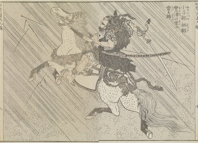 Pole bitwy, ok. 1840 (odbitka drzeworytnicza) autorstwa Katsushika Hokusai