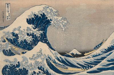 Beneath the Waves off Kanagawa, znana również jako Wielka Fala, z serii Thirty-Six Views of Mount Fuji autorstwa Katsushika Hokusai
