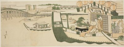 Imprezy żeglarskie na rzece Sumida autorstwa Katsushika Hokusai