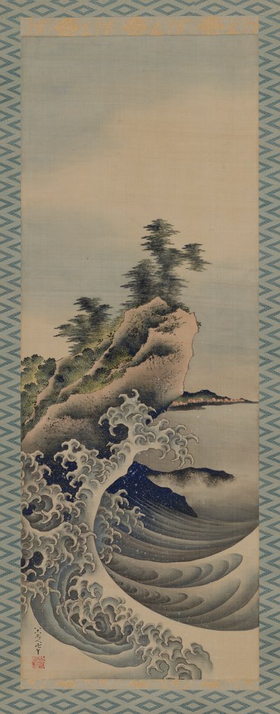Przełamujące fale, okres Edo, 1847. autorstwa Katsushika Hokusai
