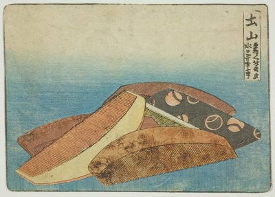 Produkty grzebieniowe w Tsuchiyama autorstwa Katsushika Hokusai