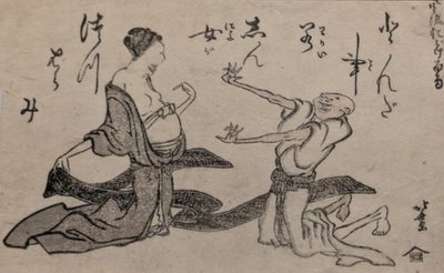 Tchórz w obliczu ciąży autorstwa Katsushika Hokusai