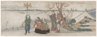 Wykonawcy Daikagura autorstwa Katsushika Hokusai