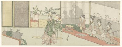 Występ taneczny autorstwa Katsushika Hokusai