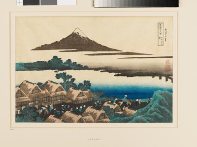 Świt w Isawie w prowincji Kai autorstwa Katsushika Hokusai