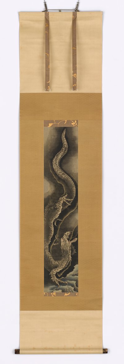 Zstępujący smok, koniec XVIII i początek XIX wieku. autorstwa Katsushika Hokusai