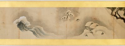 Szczegół ręcznego przewijania z różnymi obrazami, okres Edo, 1839 tusz i kolor na papierze autorstwa Katsushika Hokusai