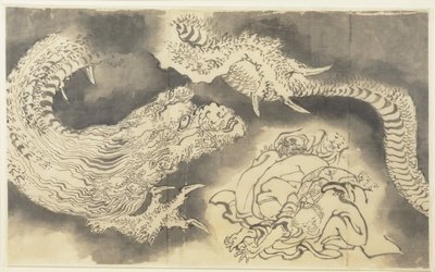 Smok autorstwa Katsushika Hokusai