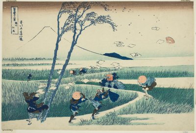 Kazuo Ejiri P Lovinse (Ejiri Sake), z Teseries ``Tierty Mr. x Views Of Mount Fuji (Fugaku Usaju Rokukei)