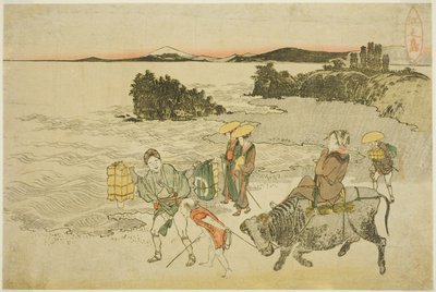 Enoshima autorstwa Katsushika Hokusai
