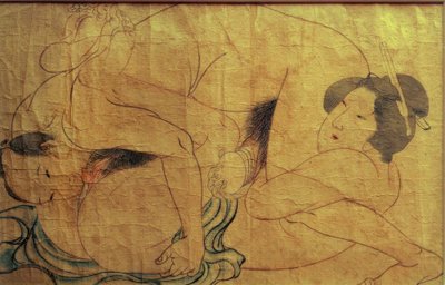 Scena erotyczna autorstwa Katsushika Hokusai