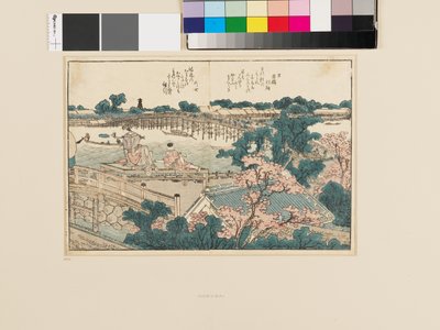 Z książki obrazkowej Rzeka Sumida. Rzut oka na oba brzegi autorstwa Katsushika Hokusai
