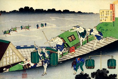 Z serii Hundred Poems by One Hundred Poets: Fujiwara no Michinobu Ason, c1830. autorstwa Katsushika Hokusai