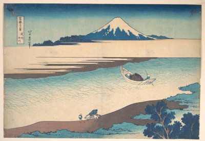 Fuji — rzeka Tama, prowincja Musashi, z cyklu „Trzydzieści sześć widoków góry Fuji” (Fugaku sanjūrokkei) autorstwa Katsushika Hokusai