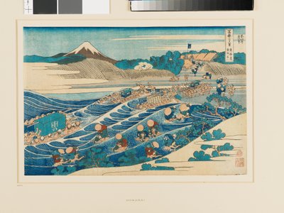Fuji z Kanaya na drodze Tōkaidō autorstwa Katsushika Hokusai