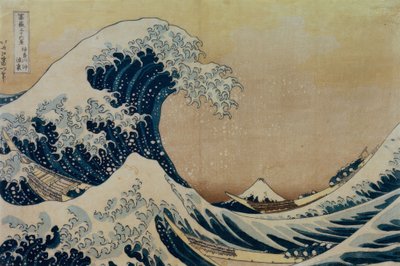 Wielka fala u wybrzeży w pobliżu Kanagawa autorstwa Katsushika Hokusai