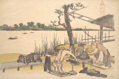 Inne okno, co? 1801-4. autorstwa Katsushika Hokusai