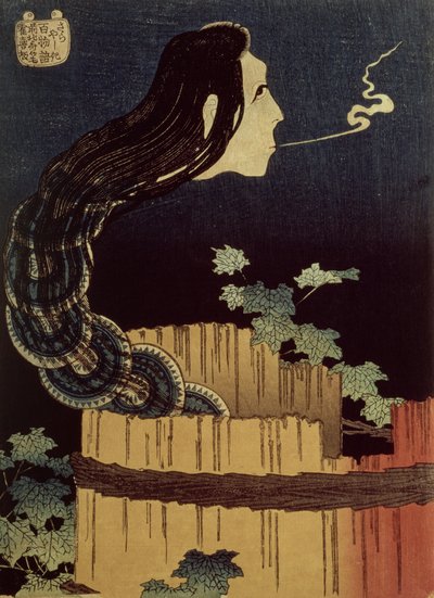 Japoński duch (drzew) autorstwa Katsushika Hokusai