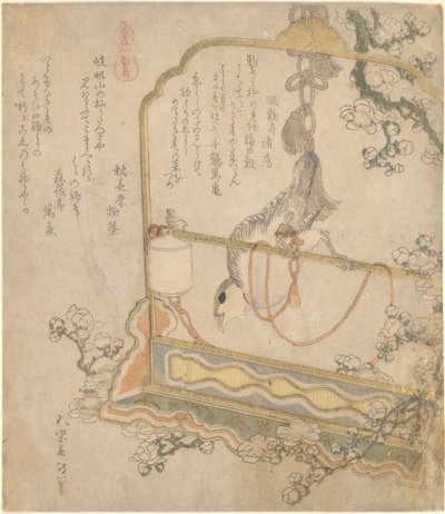 Japoński Robin, z serii Wszystkie rodzaje koni autorstwa Katsushika Hokusai