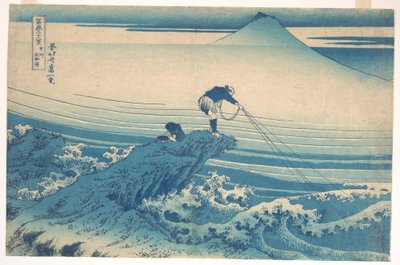 Kajikazawa w prowincji Kai (Kōshū Kajikazawa), z cyklu „Trzydzieści sześć widoków góry Fuji” (Fugaku sanjūrokkei) autorstwa Katsushika Hokusai