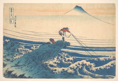 Kajikazawa w prowincji Kai (Kōshū Kajikazawa), z cyklu „Trzydzieści sześć widoków góry Fuji” (Fugaku sanjūrokkei) autorstwa Katsushika Hokusai