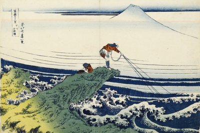 Kajikazawa w prowincji Kai, z cyklu „Trzydzieści sześć widoków góry Fuji” autorstwa Katsushika Hokusai