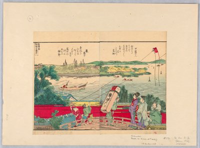 Latawce w Tsuiji autorstwa Katsushika Hokusai