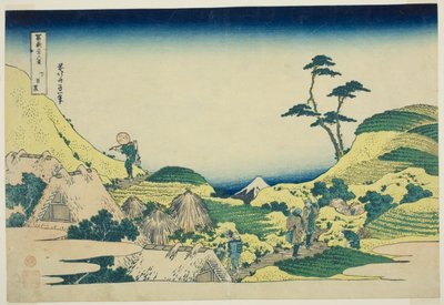 No cóż, Meguro (Shimo Meguro), z serii „Ti rty Mr. x Vie ws Of Mount Fuji (Fugaku Usaju Rokukatsu)” autorstwa Katsushika Hokusai