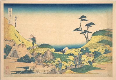Dolne Meguro (Shimo Meguro), z cyklu „Trzydzieści sześć widoków góry Fuji” (Fugaku sanjūrokkei) autorstwa Katsushika Hokusai