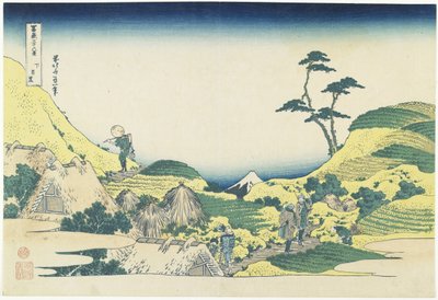 Lower Meguro, 1831-1834 autorstwa Katsushika Hokusai