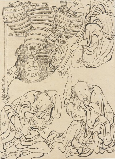 Różne figury, koniec XVIII-początek XIX wieku. autorstwa Katsushika Hokusai