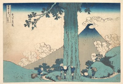 Przełęcz Mishima w prowincji Kai (Kōshū Mishima goe), z cyklu „Trzydzieści sześć widoków góry Fuji” (Fugaku sanjūrokkei) autorstwa Katsushika Hokusai