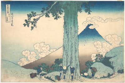 Przełęcz Mishima w prowincji Kai (Kōshū Mishima goe), z cyklu „Trzydzieści sześć widoków góry Fuji” (Fugaku sanjūrokkei) autorstwa Katsushika Hokusai