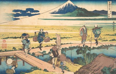 Nakahara w prowincji Sagami Soshu Nakahara, z cyklu Trzydzieści sześć widoków M..., ca. 1830-32. autorstwa Katsushika Hokusai