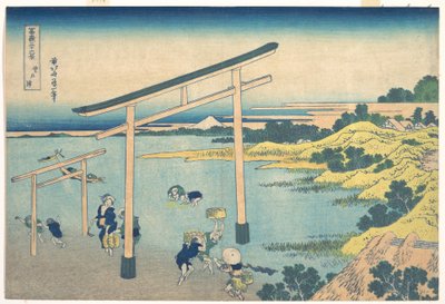 Zatoka Noboto (Noboto no ura), z cyklu „Trzydzieści sześć widoków góry Fuji” (Fugaku sanjūrokkei) autorstwa Katsushika Hokusai
