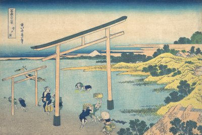 Noboto Bay Noboto no ura, z cyklu Trzydzieści sześć widoków na górę Fuji Fugaku..., ca. 1830-32. autorstwa Katsushika Hokusai