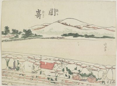 Okazaki, 1799-1802 autorstwa Katsushika Hokusai