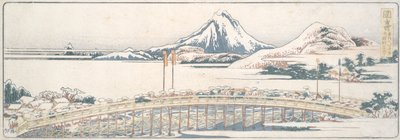 Okazaki, z serii Pięćdziesiąt trzy posty wiosennych przyjemności autorstwa Katsushika Hokusai